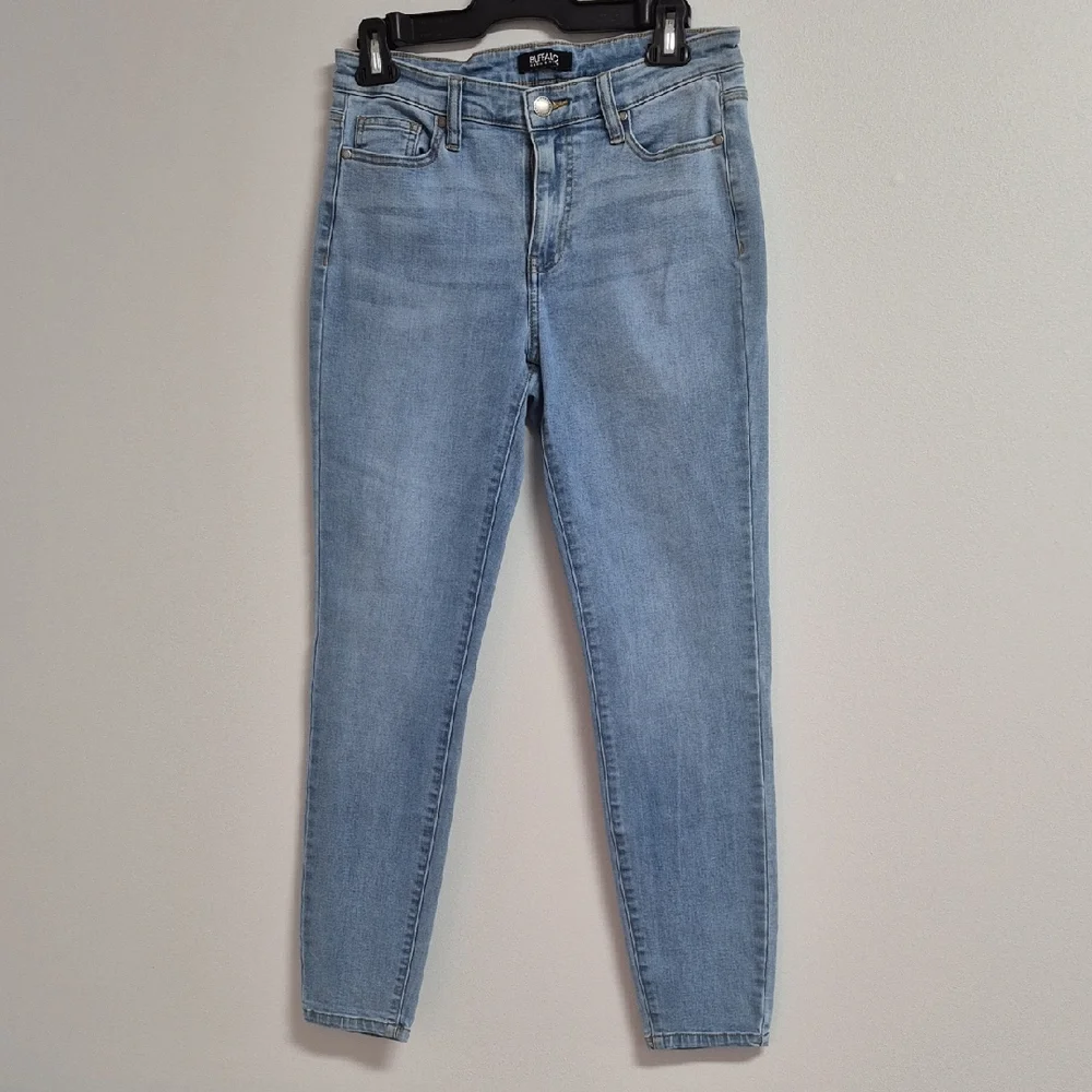 Buffalo David Bitton Women's Light Blue High-rise Skinny Jeans - Picture 1 of 7
